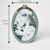 美式 古典相花朵复古卧室书房框装 饰画摆法BOS23A22式 相挂画桌画面