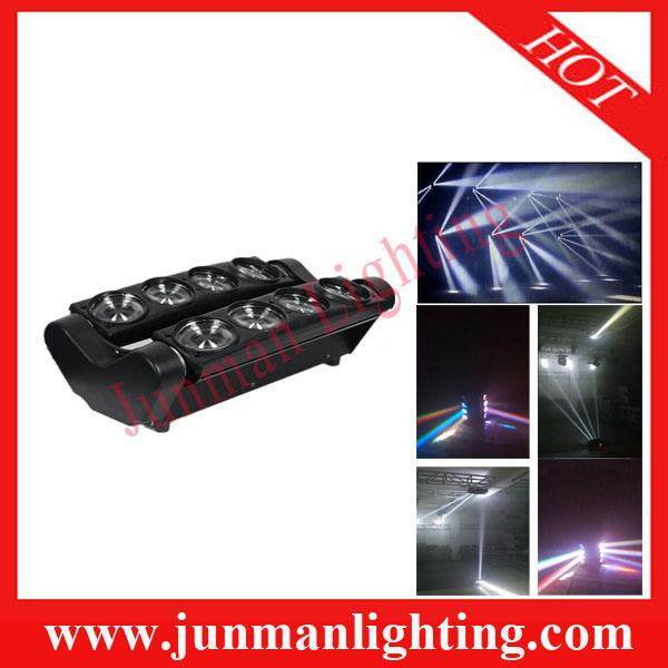 8*1W双排四LED蜘蛛灯EDJM-LM10A0舞台灯眼LED光束灯LLED摇头染色