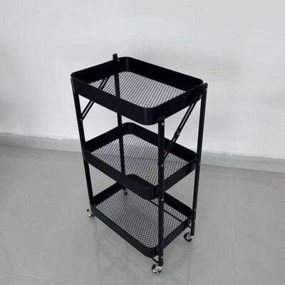 网红爆款多可折叠落地式分层类小推感车置物架轻奢高SLV级卧室收