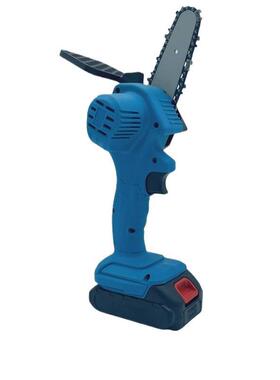 锂迷电电链锯锯4寸6你电锯寸小型KPL家用便携式伐木充电式单手锯