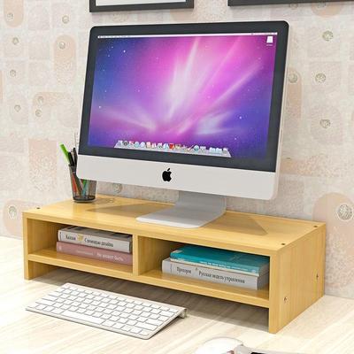 桌面增高架双层办公电脑增高书架电脑加高台式机护颈显示屏收纳架