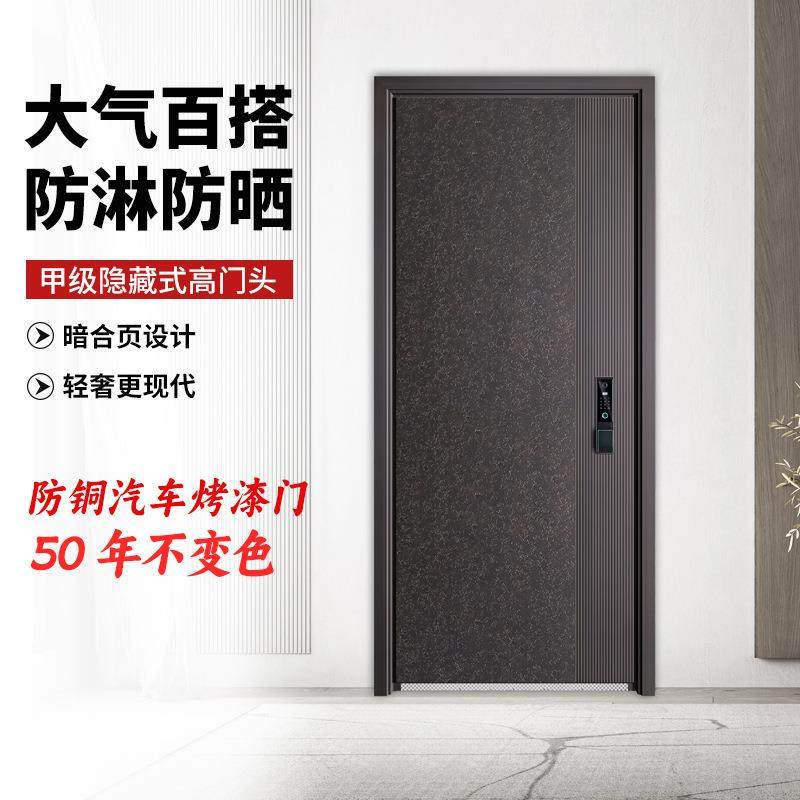 新款国标超甲级防盗门暗合页加厚入户门进户门单门子母门