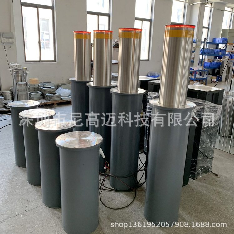 液压升降式警示伸缩柱,全自动拦车防冲撞立桩,安庆六安电动升降柱
