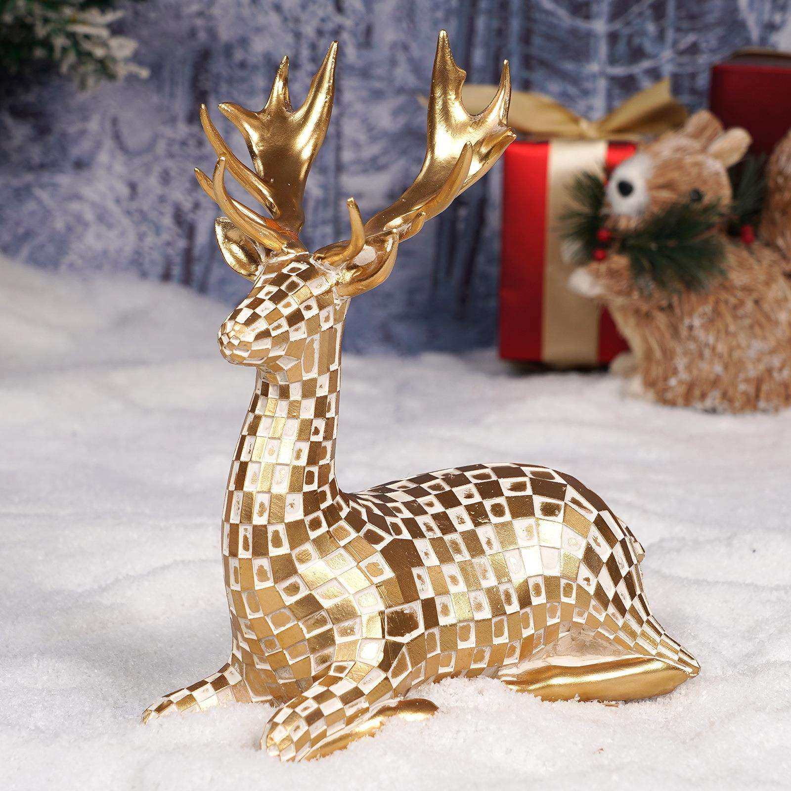 北欧轻奢创意几何鹿摆件家居客厅办公室摆设树脂工艺品桌面装饰品,农用物资,其他肥料,淘宝优惠券,粉丝福利购,淘宝优惠卷