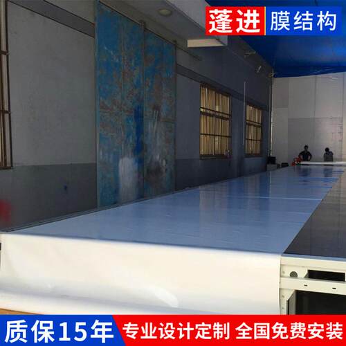 直销建筑pvc膜布膜结构停车棚加工户外pvc张拉膜布雨篷车篷布