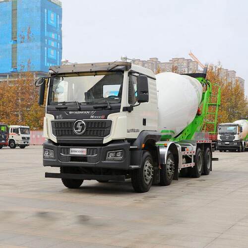 SHACMAN出口陕汽8×48方10方混凝土搅拌车爬坡有劲稳定性好