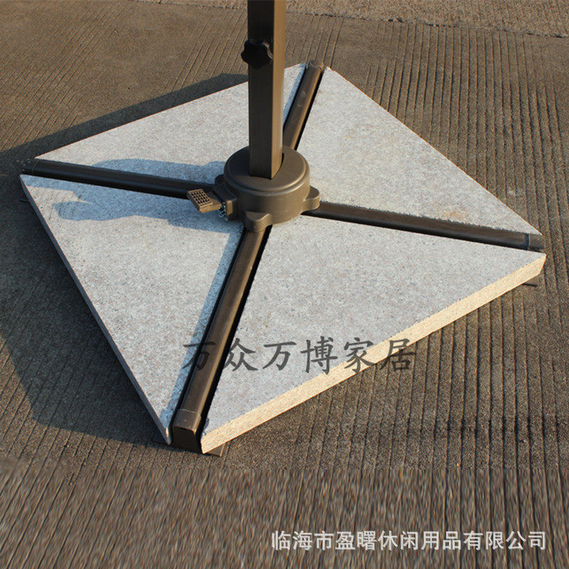 新款40公斤南京市宁波市杭州市户外长方形大理石底太遮阳伞座