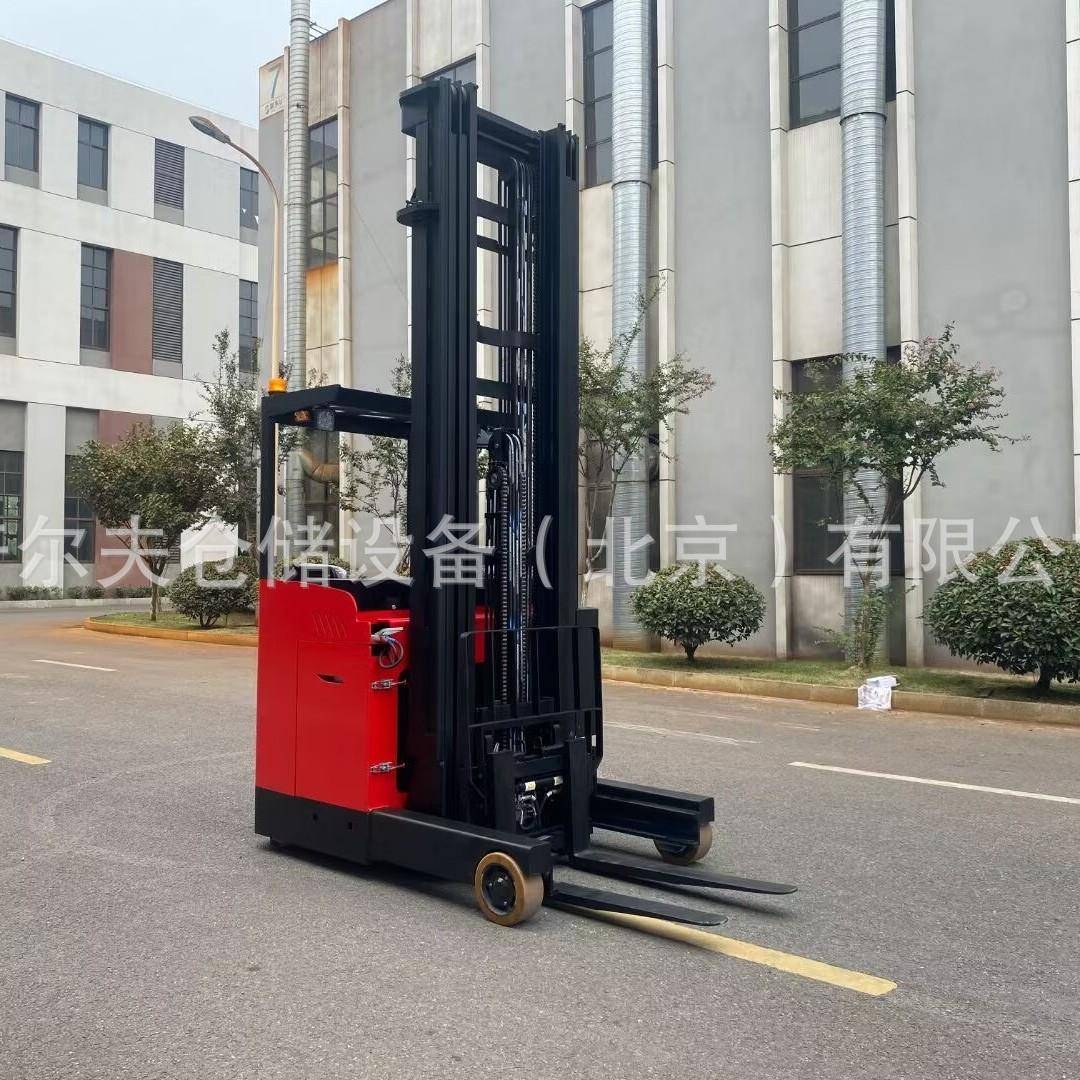 座驾式前移式电动叉车2吨电瓶堆高车8米无腿堆垛机装卸高位货架