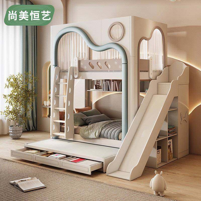 儿童上下床男孩实木多功能高低床现代简约子母床上下铺女孩双层床,农用物资,其他肥料,淘宝优惠券,粉丝福利购,淘宝优惠卷