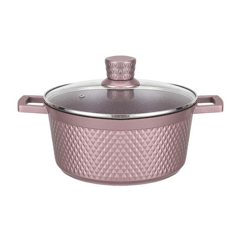 热卖/小钻汤锅/不粘汤锅/压铸锅/麦饭石/支持混批