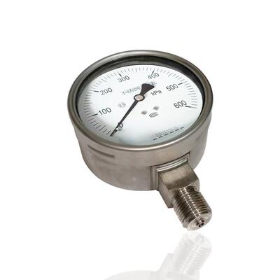 供全钢压力表304不锈钢压力表径向耐震膜盒微压表YEBF100600KPA