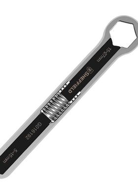 钢盾多用梅花工具G016191联动公制汽修单头扳手双头活动活口扳手