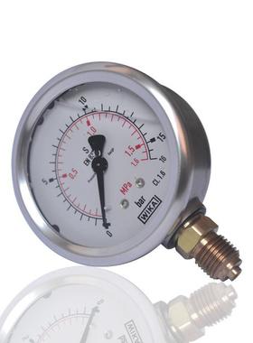 供应德国WIKA不锈钢压力表耐震压力表充油防震压力表YBN63 16BAR