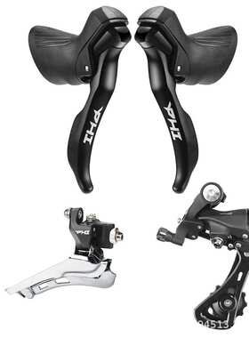 顺泰SENSAH公路车PHI2X10速20速变速器手变前拨后拨飞轮链条盒装