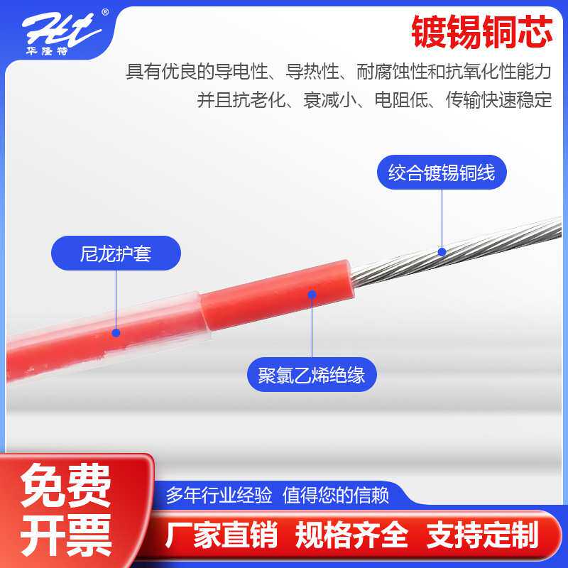 FVN地感线圈线高速公路卡口停车场电子监控尼龙护套线高压