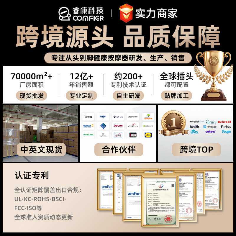 汽车按摩坐垫车用家用臀部颈椎腰背部按摩器车载加热按摩靠垫跨境