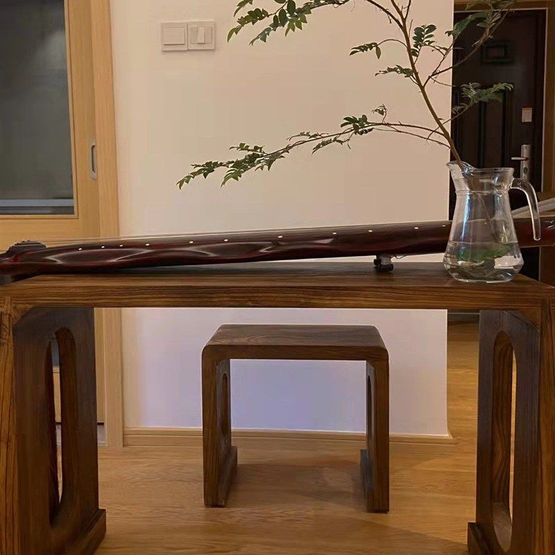 古琴桌凳碳烤桐木整体仿古琴桌共鸣实木茶桌国学古筝桌书法桌包邮