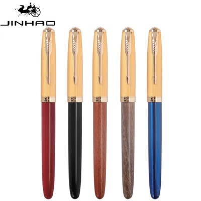 金豪85钢笔金属怀旧经典旋转笔帽书写练字男女商务办公墨囊墨水笔