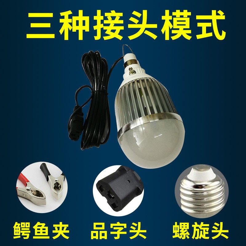 超亮低压led灯12v地摊熟食灯60v夜市灯电瓶调光水果灯海鲜猪肉灯