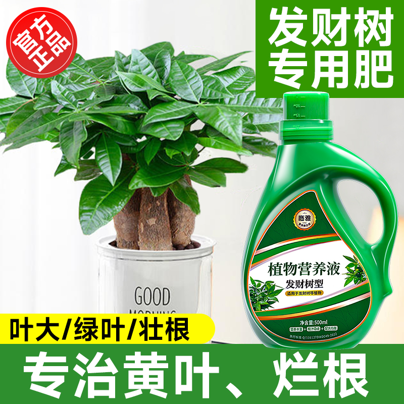 发财树营养液肥料专用肥专治烂根掉叶黄叶室内盆栽绿植物花肥通用