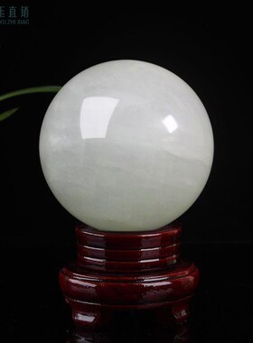 天然冰洲石夜明珠夜光石水晶球萤石家居氛围感精美大摆件超亮款礼