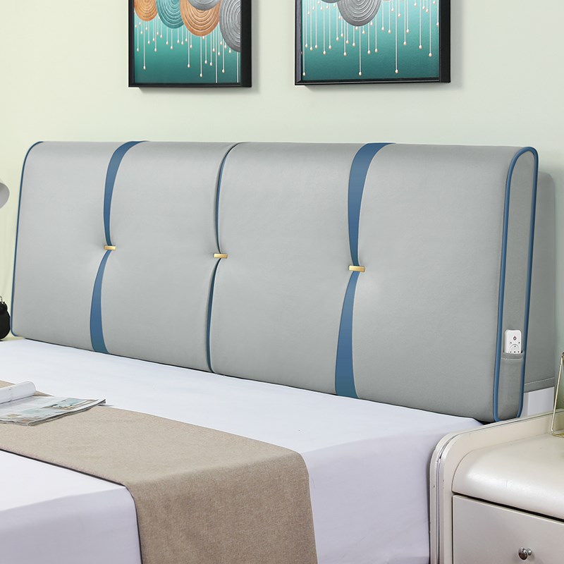 床头软包靠背科技布靠垫海绵大靠背床头套罩榻榻米可粘贴拆洗轻奢