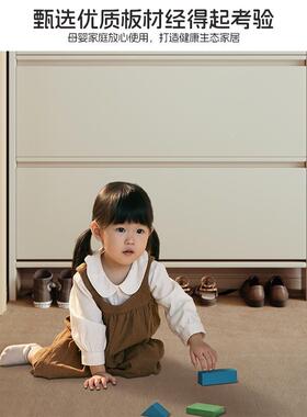 超鞋柜家BA29用门口实木户极薄小窄2薄025新款玄关翻斗入17cm道鞋