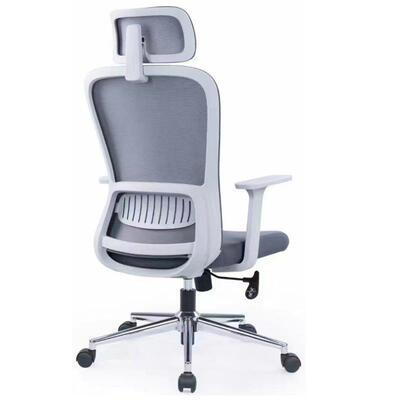 电脑网钢椅家用舒适久坐职员椅制办A2237公转椅升塑料布靠降背护