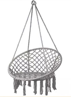 椅ins北欧风流吊篮户外棉绳吊58932阳台摇篮椅室内民宿秋苏千