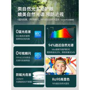 ®月影林之光全光谱护眼吸顶灯简约现代房间卧室灯中山客厅灯