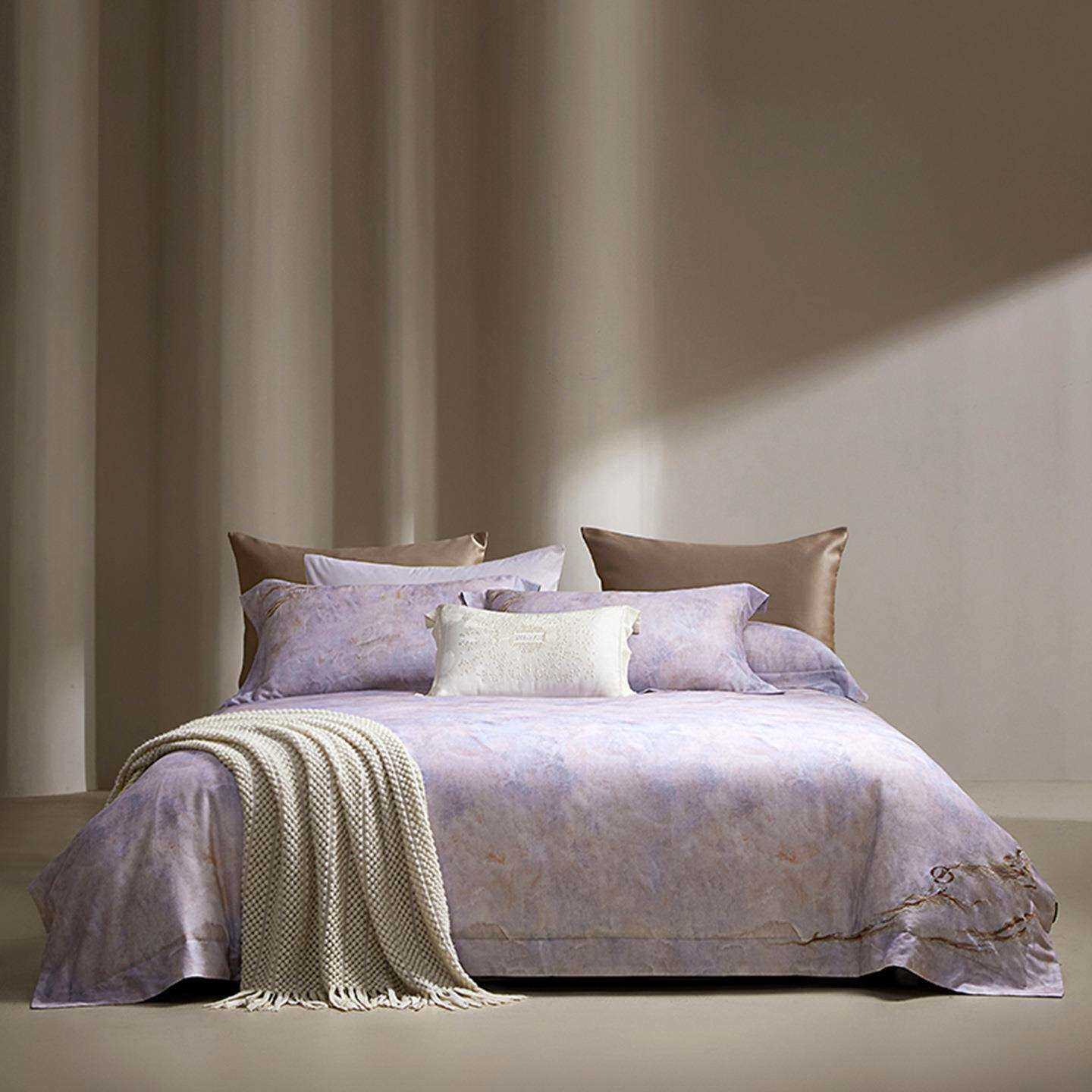 时尚大牌金太阳铂金艾阳绒磨毛四件套印花长绒棉秋冬保暖被套