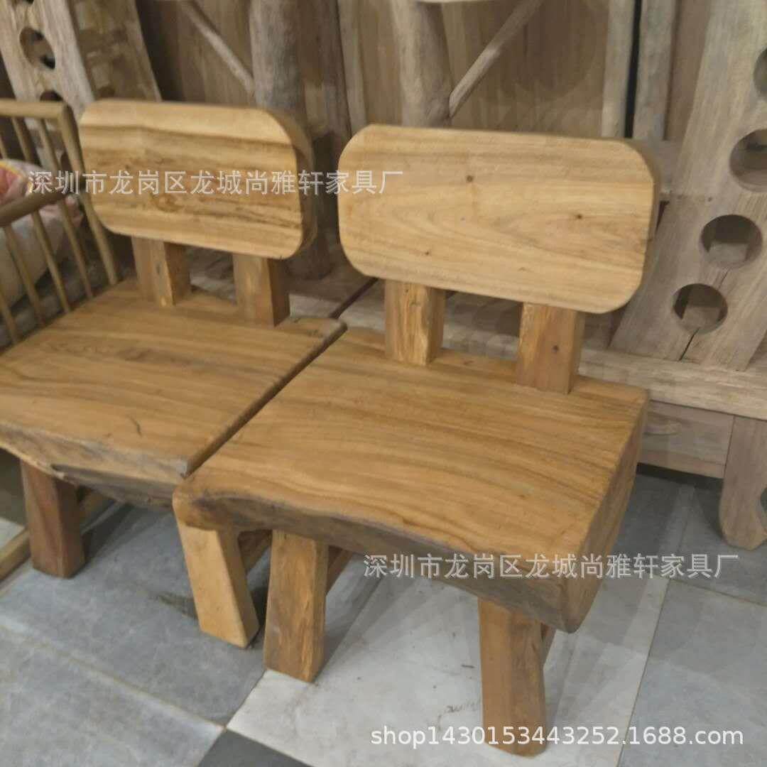 新款原生态家具实木餐椅简约樟木靠背椅客厅餐厅吃饭椅子工厂直销
