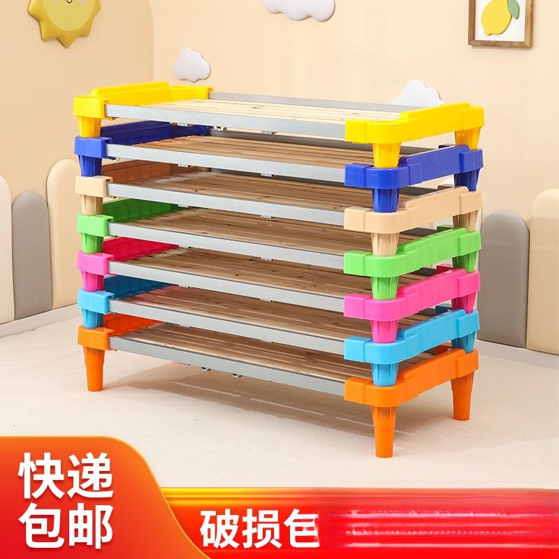 幼儿园床小学生午睡床午托床儿童塑料小床午休床幼儿床托管床咨询
