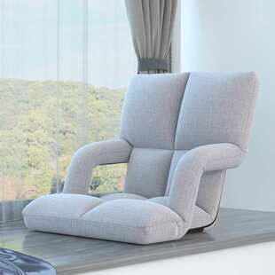 懒人沙发榻榻米折叠座椅地上飘窗无脚小沙发宿舍床上靠背椅带扶手