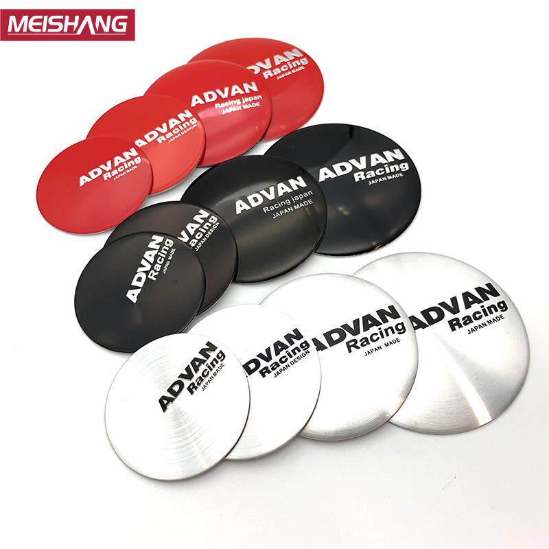 横滨ADVAN轮盖贴纸铝合金车贴45MM50MM56MM汽车改装轮毂盖标