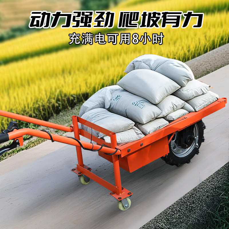 电动独轮车手推车工地搬运车混泥土砂浆工具车拉货拉砖周转养殖场
