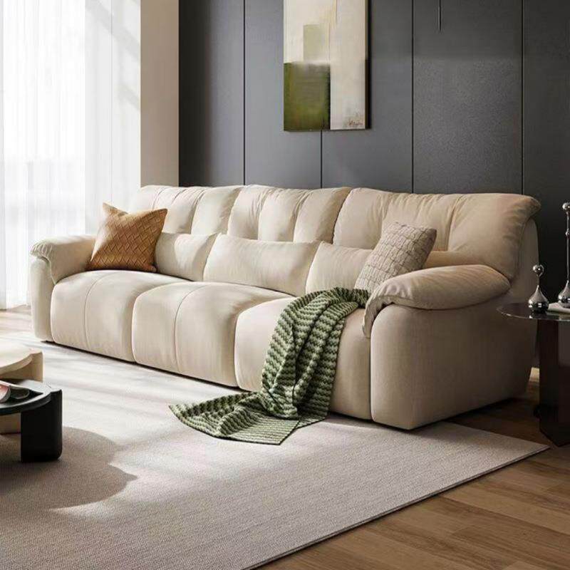 大白熊奶油风云朵沙发客厅小户型可拆洗猫抓布布艺沙发2025新款