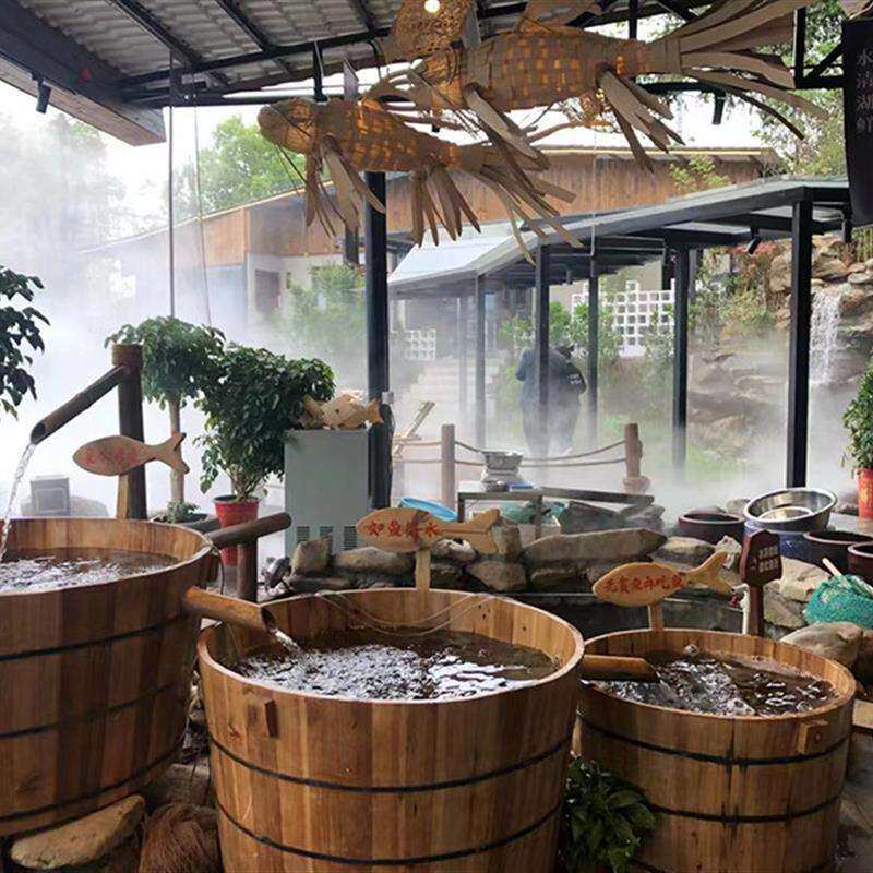 手工古法木海养鱼盆金鱼乌龟木桶鱼缸餐饮民宿造景装饰木盆垒德株