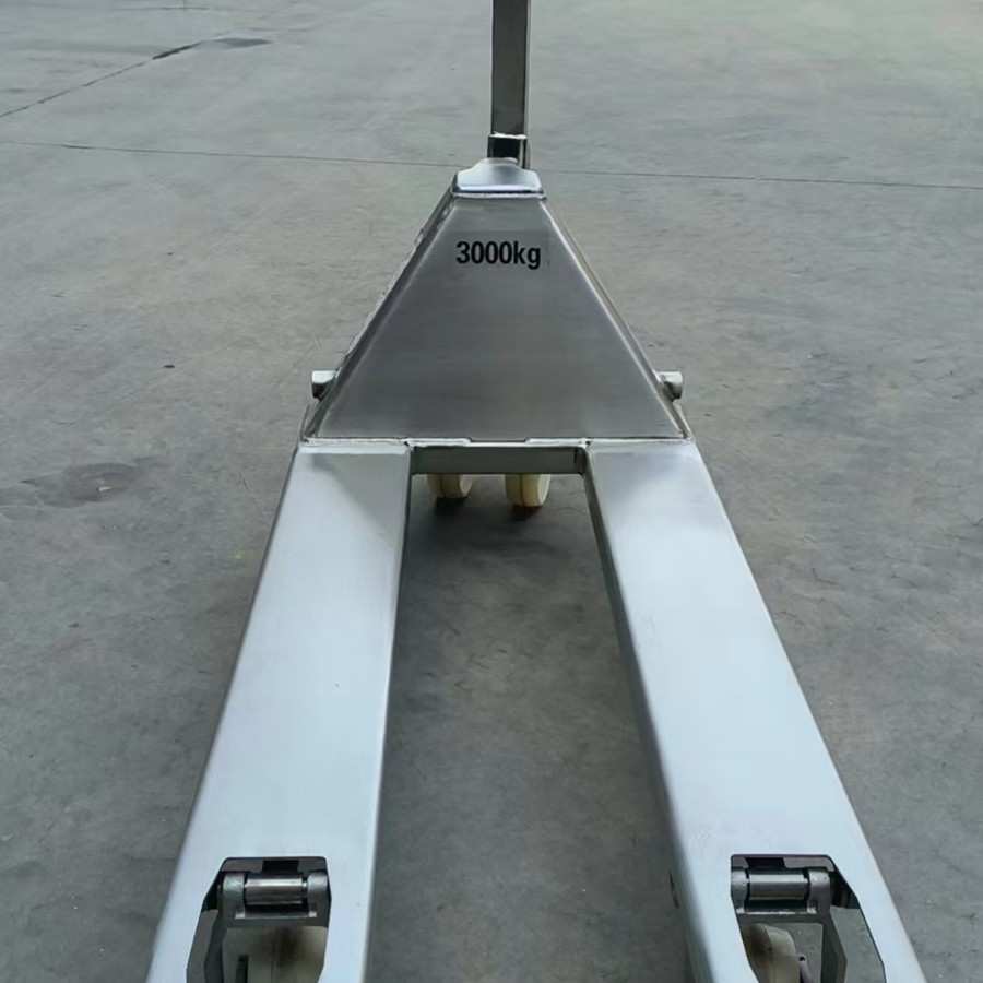 不锈钢叉车手动液压搬运车小型2吨3吨地牛手推拉油压铲拖车托盘车