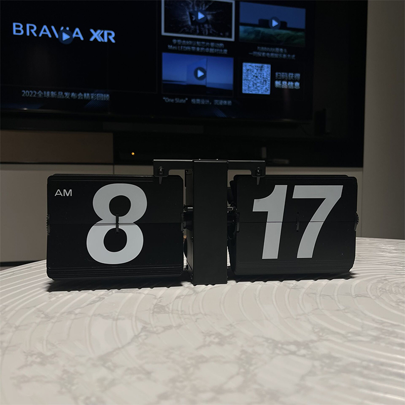 【桌派】机械复古自动翻页钟大号欧式钟表客厅创意座钟挂钟时钟