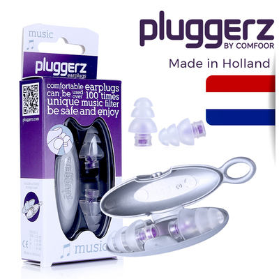 pluggerz荷兰隐形耳塞专业隔音乐会降噪演唱会架子鼓手儿童防噪音