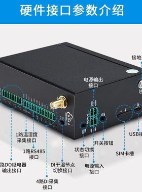 钡铼4GRTU带4DI+DO+RS485机房基站交通水泵LED配电箱远程控制