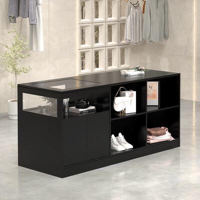 女装店中岛台流水台展示台收银台柜台摆件饰品陈列柜服装店展示桌