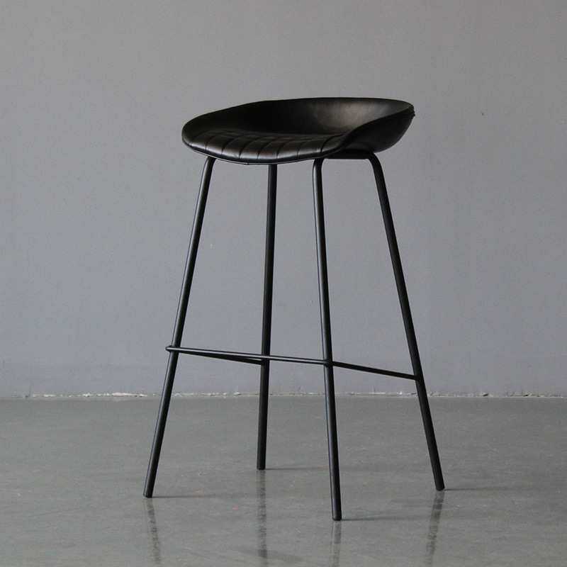 吧台椅工业风简约吧台凳北欧高脚凳铁艺酒吧椅美式轻奢高凳子复古