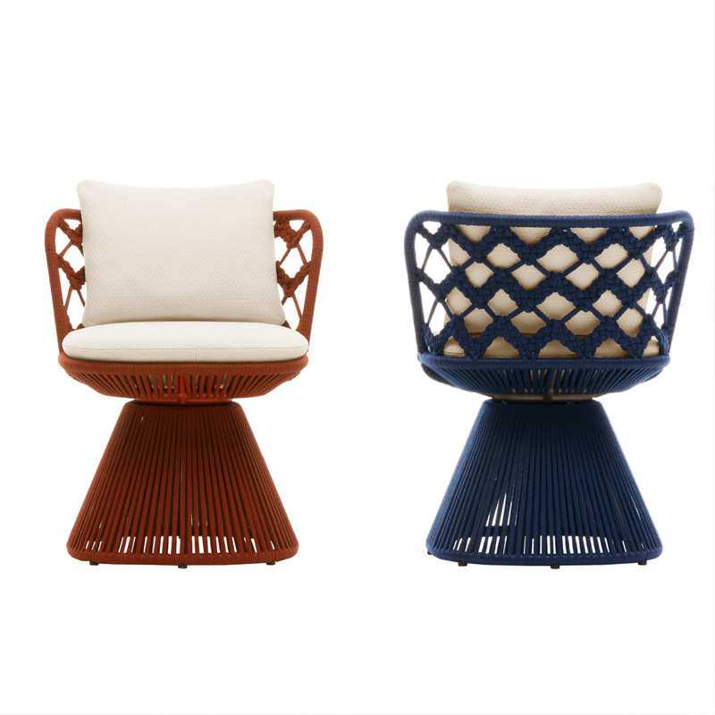 户外阳台休闲桌椅组合简约现代藤编北欧单人椅三件套酒店露台家具