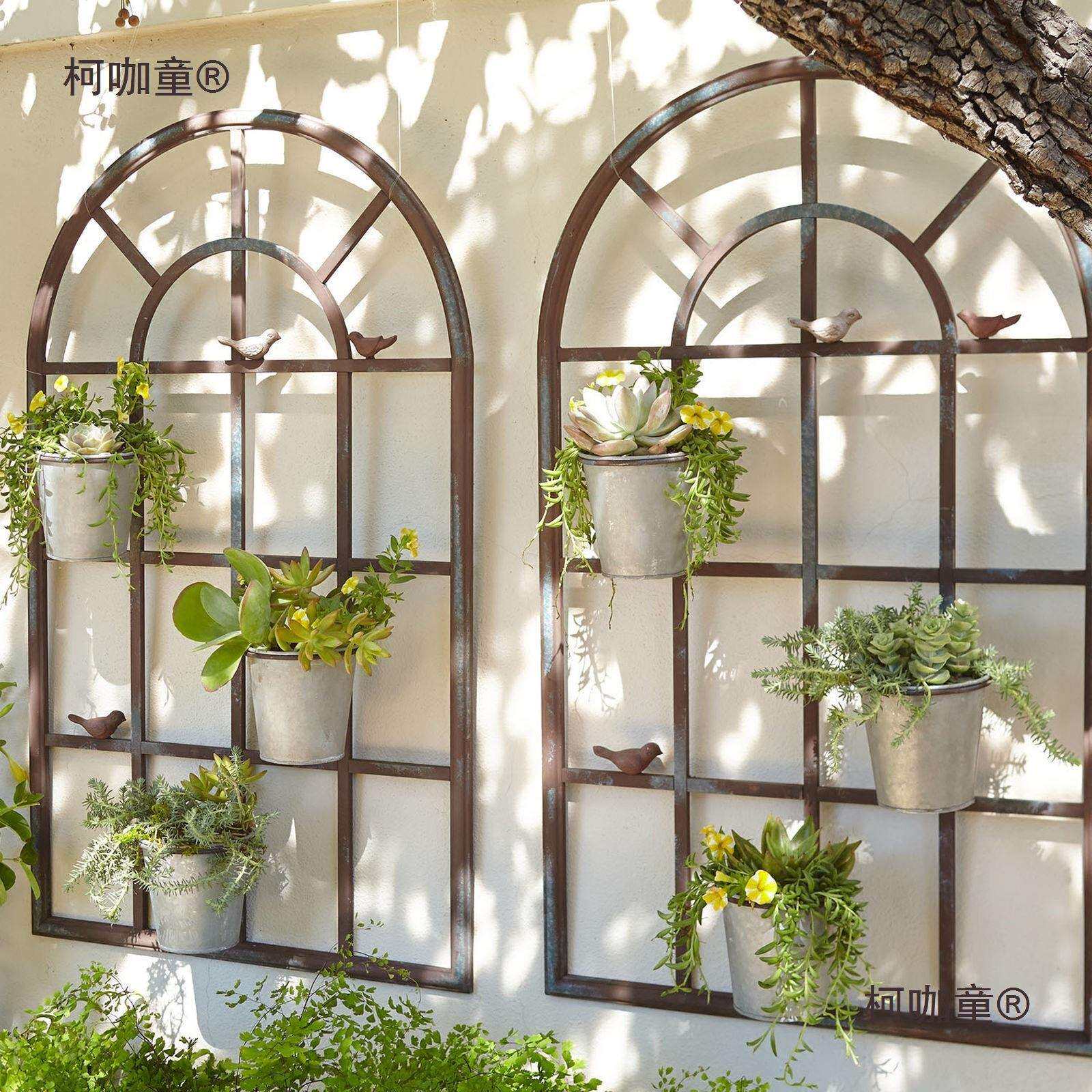 铁艺花架子客厅地中海壁挂件阳台墙壁绿萝壁饰客厅墙上装饰麦太保