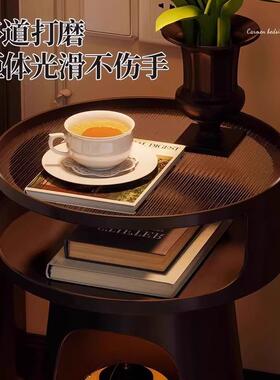 柜北欧复古床户头室简约床边柜小型TH42沙发边几金属置物架卧猫窝