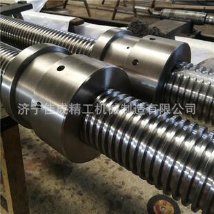 厂家加工大型梯形丝杠Tr50T60T8045号调质钢40cr材质机床设备丝杆