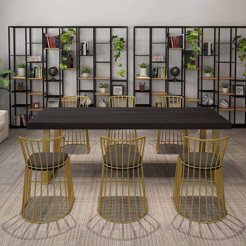北欧loft实木会议桌简约现代毛绒/玩偶/公仔/布