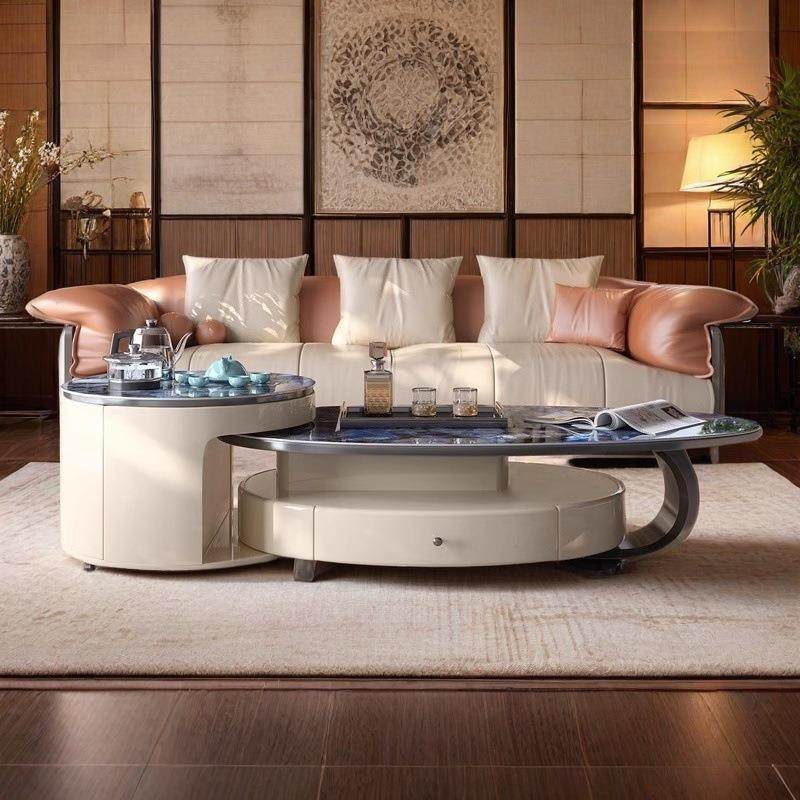 奢石岩板茶几意式极简家用小户型移动泡茶一体简约现代阳台茶车,电子元器件市场,其它元器件,淘宝优惠券,粉丝福利购,淘宝优惠卷